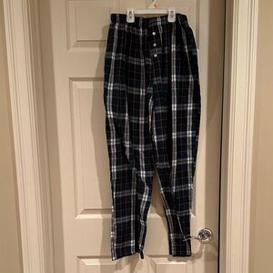 Double Zero Black and White Plaid Pants